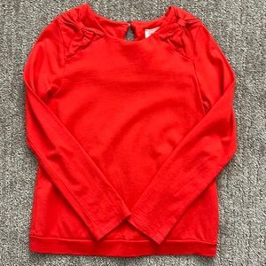 Carrement beau size 8/126 cm like new king sleeve cotton shirt - red/Orange